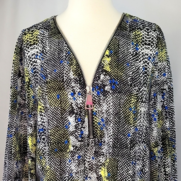 Premise Studio Lightweight Blouse Reptile Print Size XL - Picture 6 of 11